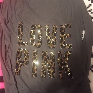 VS PINK bling v neck long sleeve